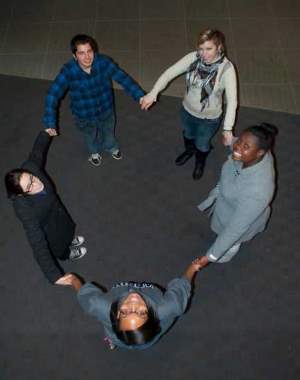 Students in a circle