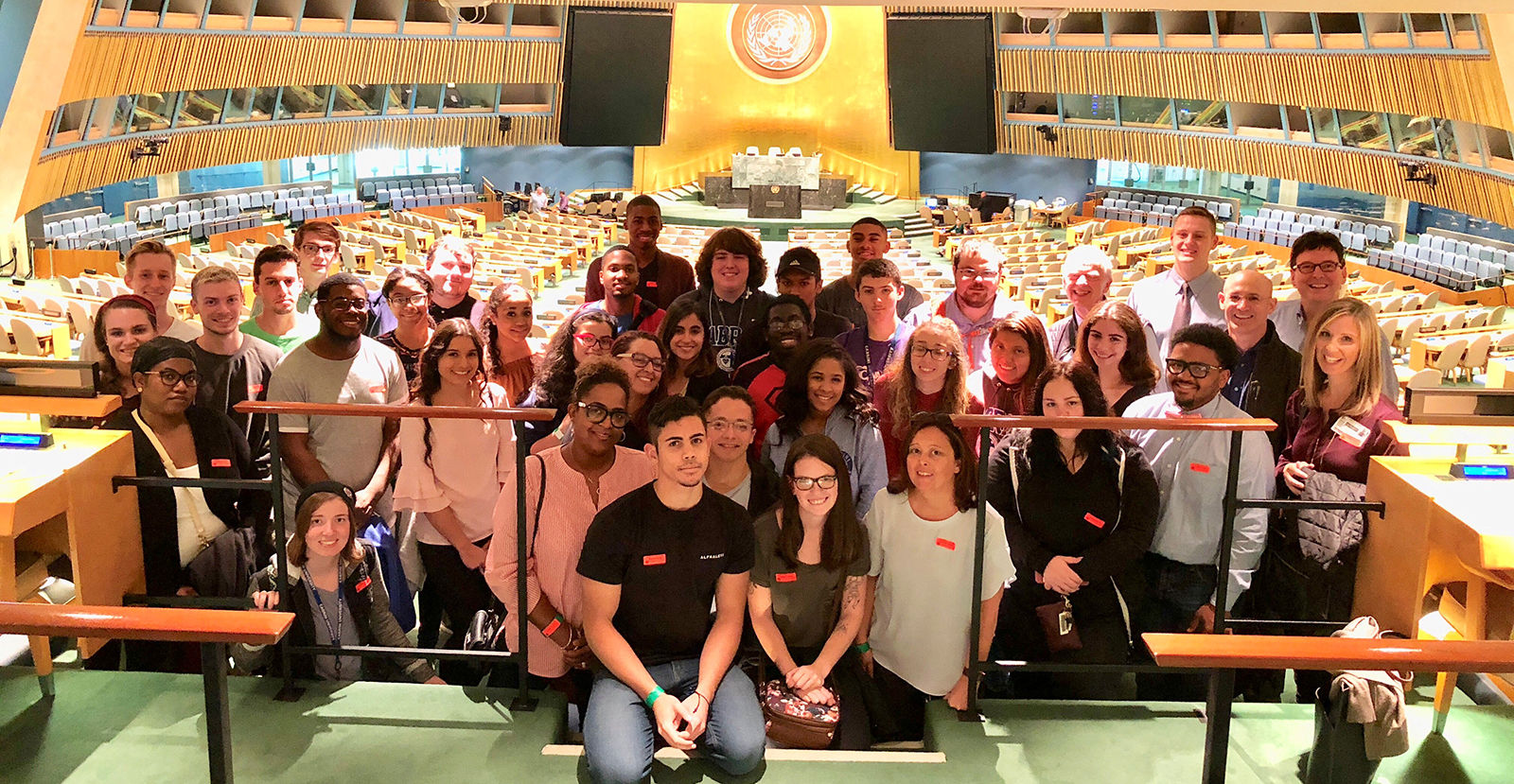 Cabrini students at the United Nations