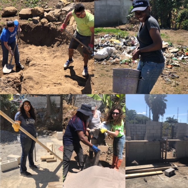 Cabrini students working in Guatemala