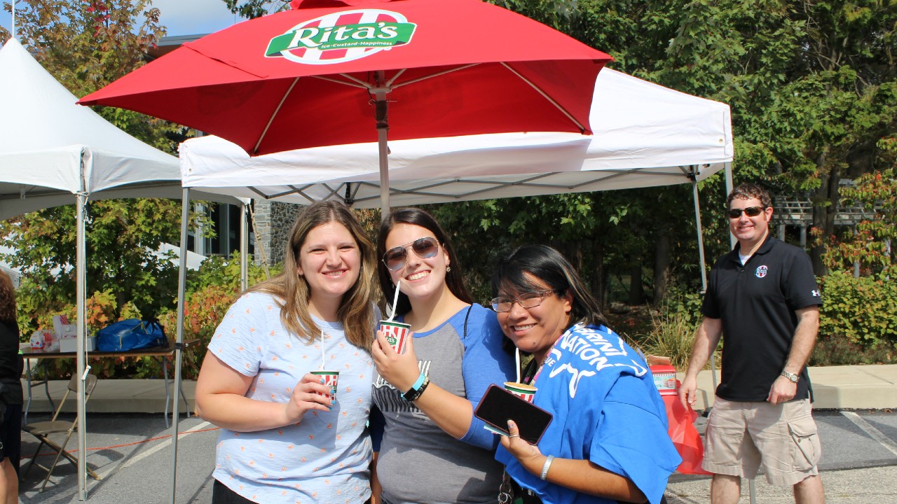 Enjoying some special treats during our Homecoming Festival, only once a year!