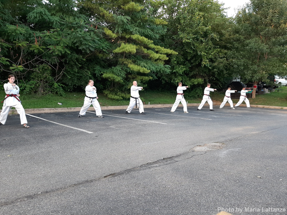 Blackbelt tests during COVID at DeStolfo's Premier Martial Arts