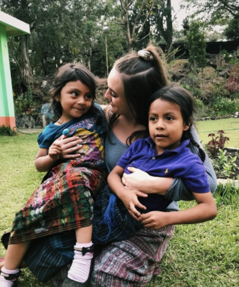 Playing with children in Guatemala 