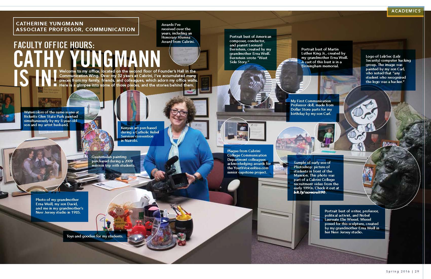 Professor Cathy Yungmann in her office