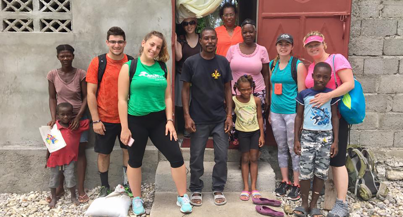 Students in Haiti with family there