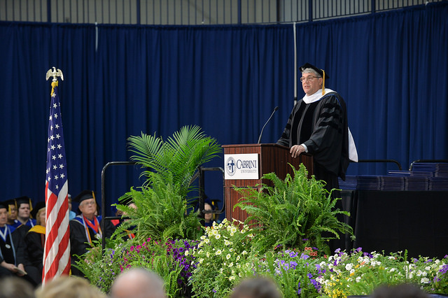 John Schanz gives Commencement Address