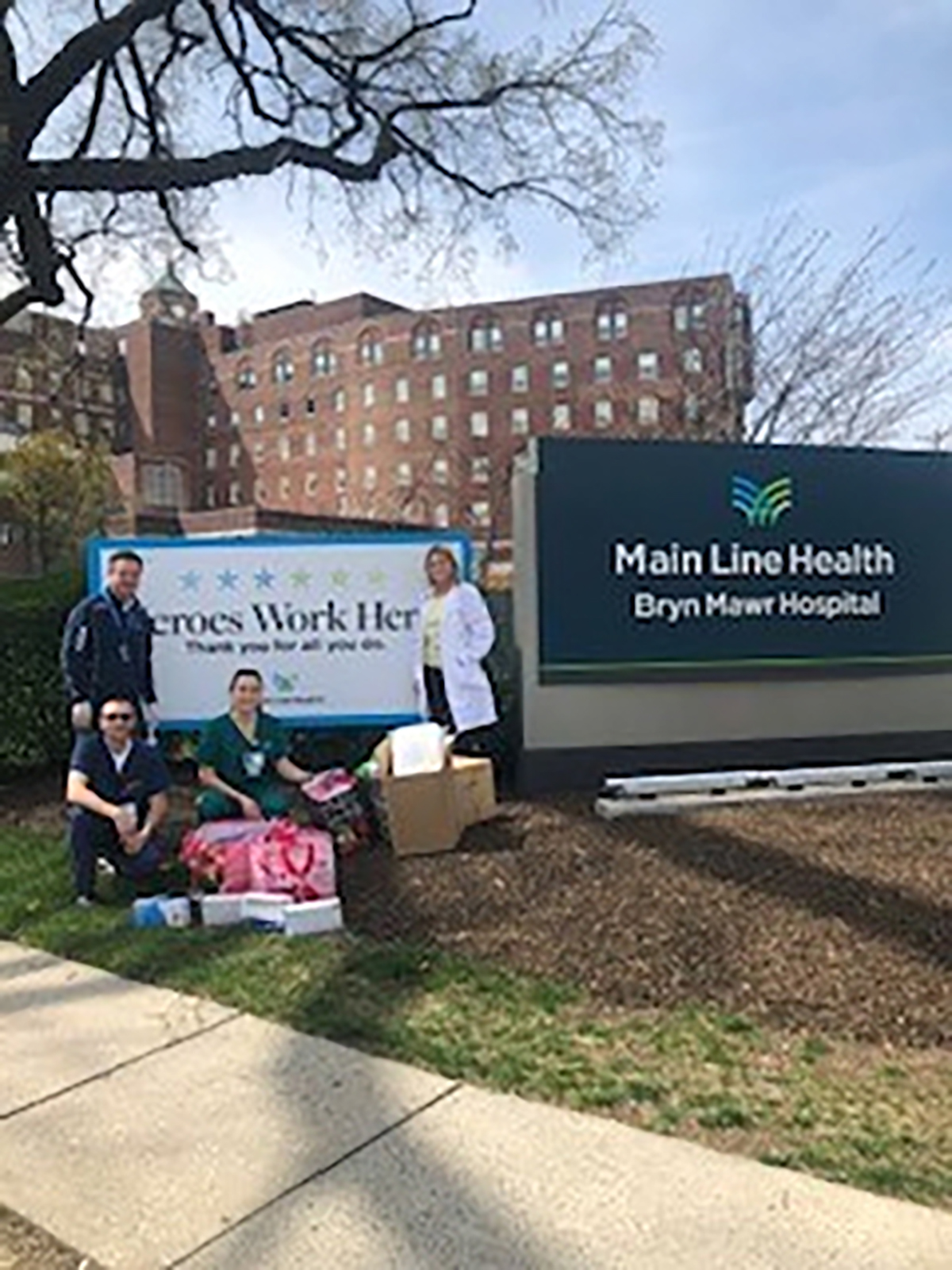 Personal protective equipment donation to Bryn Mawr Hospital